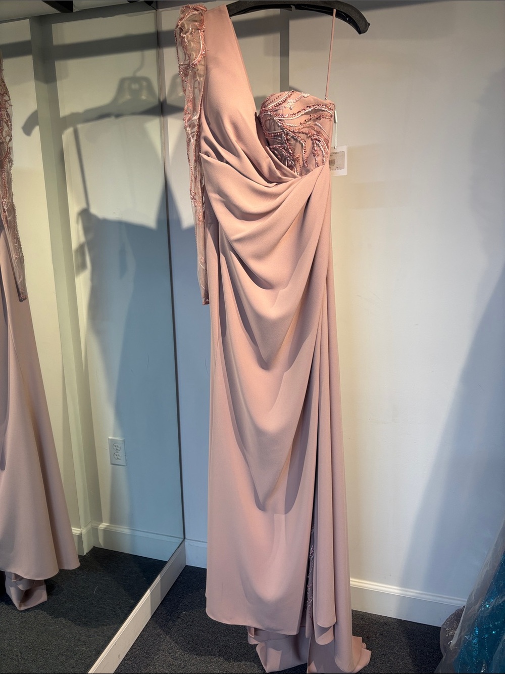 Catwalk Couture 2002-1 Pink One-Shoulder Evening Gown